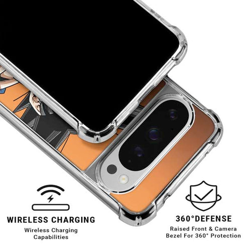Dragon Ball Z Goku Portrait Google Pixel 10 Pro XL Clear Case